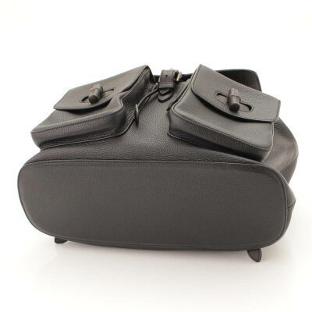 Gucci Bamboo Drawstring Backpack Rucksack Black - image 5